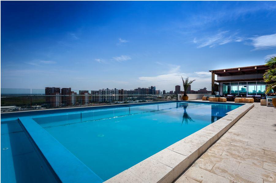 Ghl Collection Barranquilla Hotel Exterior foto Rooftop pool at the hotel